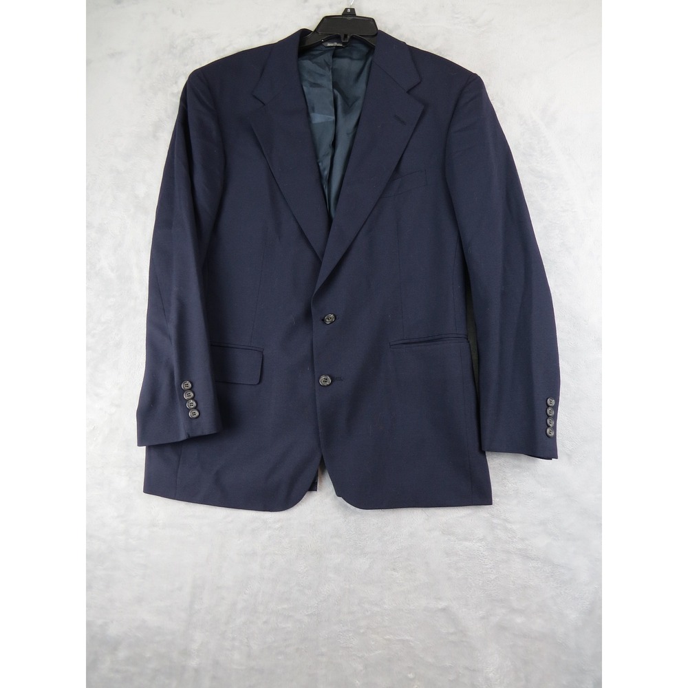 Polo University Club Vtg Blazer Mens 42R‎ Grey Shetland Wool 3 Button